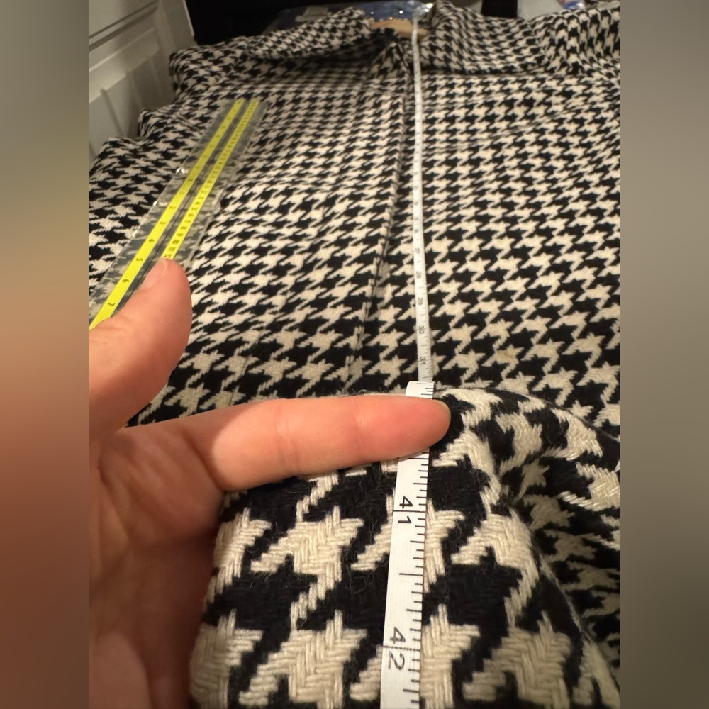 Houndstooth Black and White Coat - Picture 6 of 10